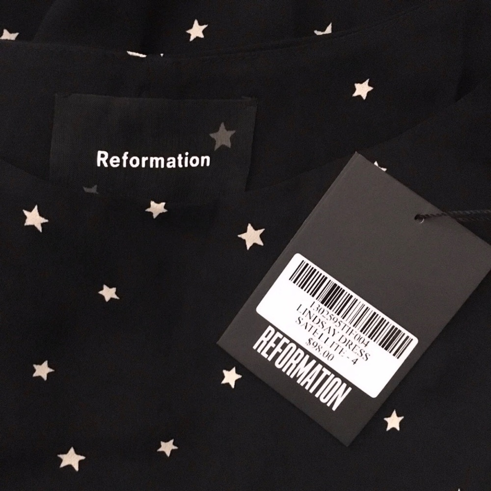 SOLD Reformation Lindsay Mini Slip Dress—Satellite - Picture 3 of 5